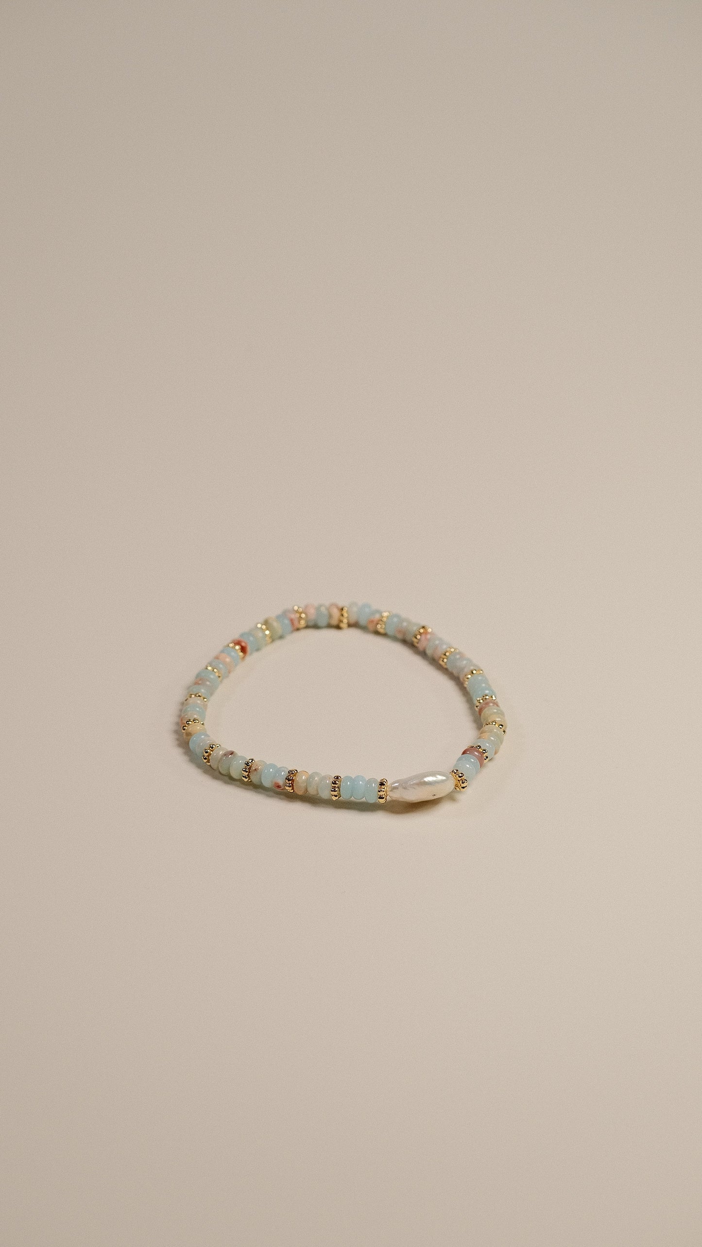 HUSHFOOT Twelve Zodiac Carved Bone and Dzi Bead Bracelet