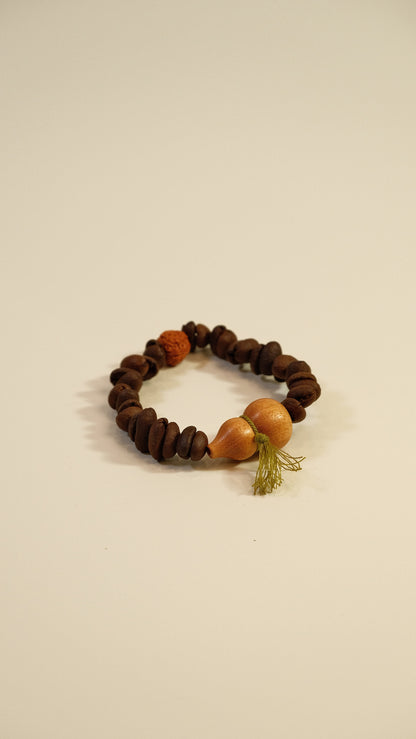 HUSHFOOT Coffee Bean Gourd King Kong Bead Bracelet