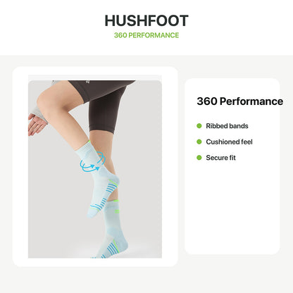 HUSHFOOT 360 performance sports sock support feature