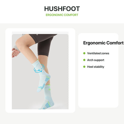 HUSHFOOT ergonomic sports sock comfort feature