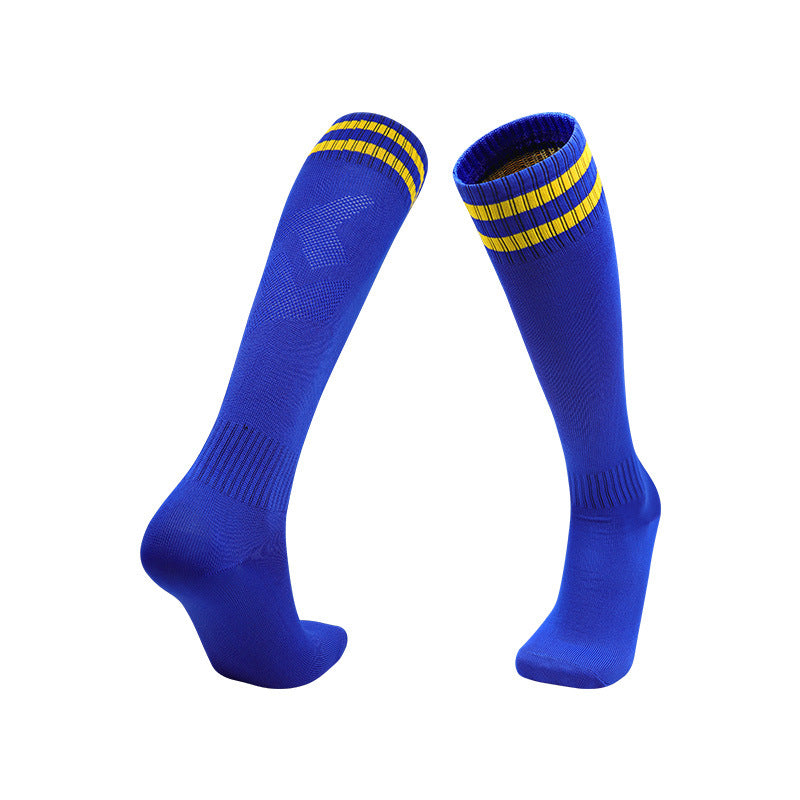 HUSHFOOT World Cup team colour football socks in Vivid Blue / Yellow