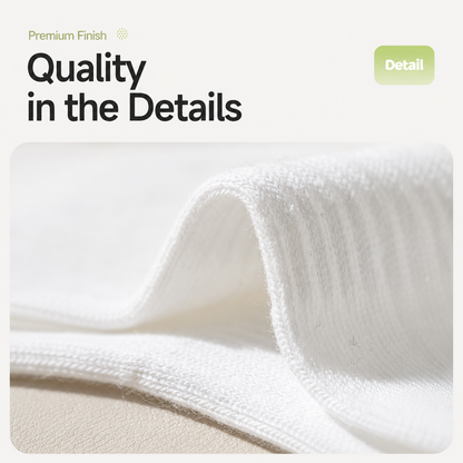 HUSHFOOT cotton crew ankle socks 3 pair pack in white - product image 11